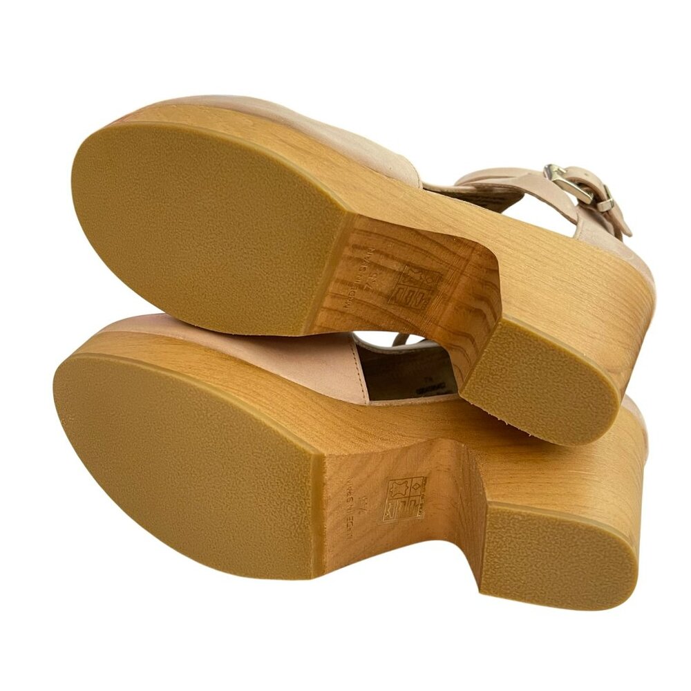 Free People Blush Cedar Clogs Leather Size EU 38 US 8 - Picture 6 of 8